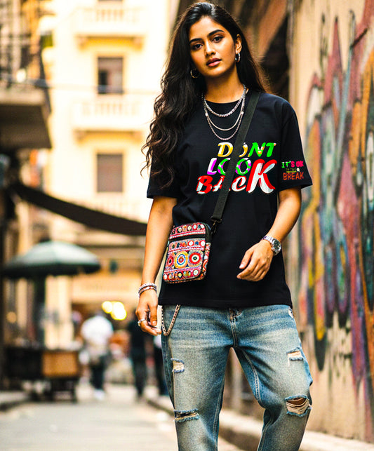 Dont Look Back Oversized  T-Shirt